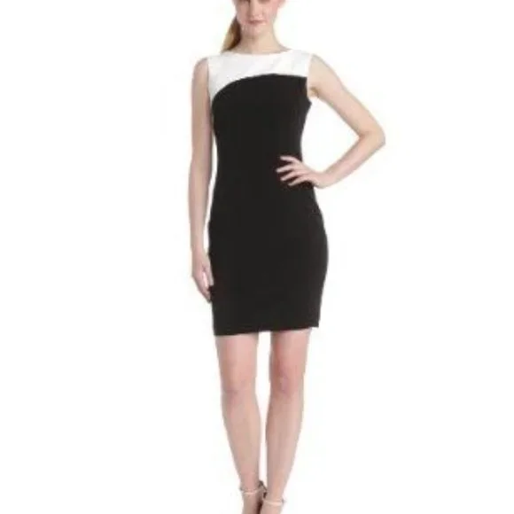 Elie Tahari | Dresses | Elie Tahari Dress Audrina Black And White  Asymmetricalb | Poshmark